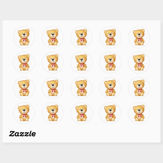 Teddy Bear Stickers (Vel)