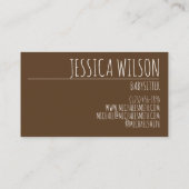 Teddy Bear stuffed Animal Babysitter Nanny Daycare Visitekaartje (Achterkant)