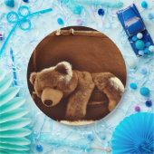 Teddy Bear Suitcase Disposable Paper Borden Papieren Bordje (Feest)