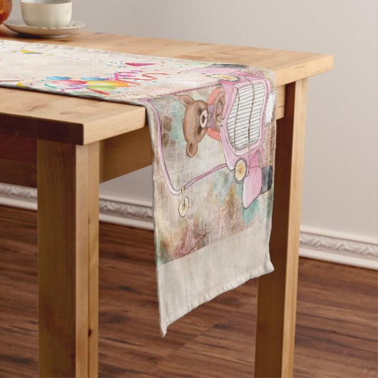 Teddy Bear Table Runner Korte Tafelloper (Voorbeeld)