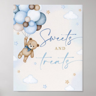 Teddy Bear Tafelbord Snoepjes en traktaties Boy 1s Poster