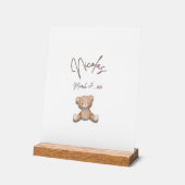 Teddy Bear tafeldecoratie Acryl Bord (Hoek)