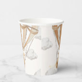 Teddy Bear Tan Hete Luchtballon Papieren Bekers (Rechts)