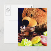 Teddy Bear Tea Party Briefkaart (Voorkant / Achterkant)