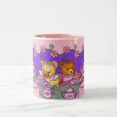 Teddy Bear Tea Party Cup/Mok Tweekleurige Koffiemok (Center)