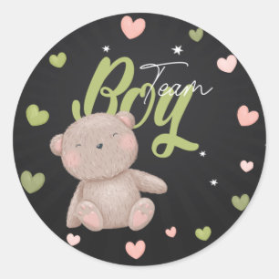Teddy Bear Team Boy Gender onthult Stickers