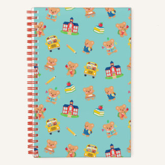 Teddy Bear Terug naar School Blauw Notitieboek