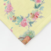 Teddy Bear Thee Tijd Geel Fleece Deken (Hoek)