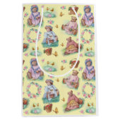 Teddy Bear Thee Tijd Geel Medium Cadeauzakje (Voorkant)