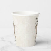 Teddy Bear Theme Baby shower (Meisroze) Papieren Bekers (Rechts)