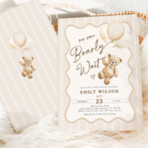 Teddy Bear Theme We Can Bearly Wait Baby Shower