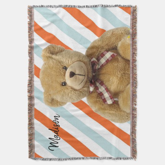 Teddy Bear Throw Blanket Deken (Voorkant Verticaal)