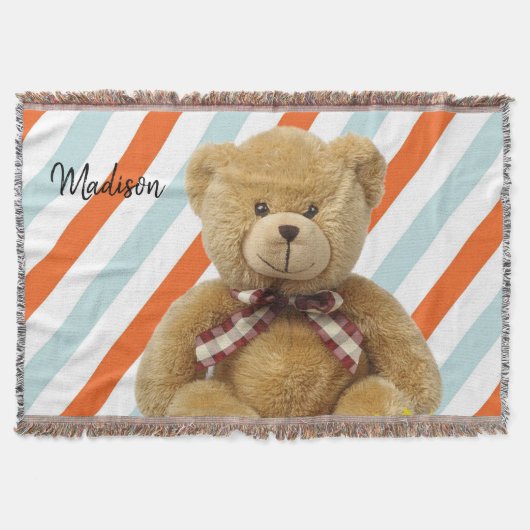Teddy Bear Throw Blanket Deken (Voorkant)