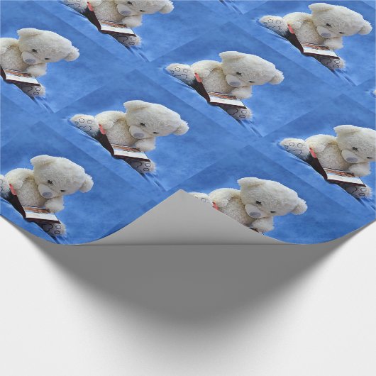 Teddy Bear Tijd om inpakpapier te lezen, ZKOA (Hoek)