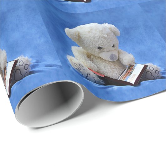 Teddy Bear Tijd om inpakpapier te lezen, ZKOA (Rol Hoek)