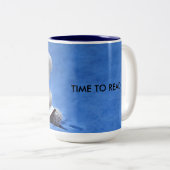 Teddy Bear Tijd om te lezen, KOA Tweekleurige Koffiemok (Voorkant rechts)