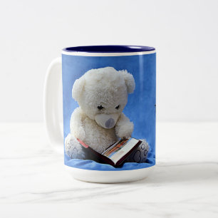 Teddy Bear Tijd om te lezen, KOA Tweekleurige Koffiemok