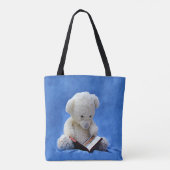 Teddy Bear Time to Read All-Over-Print Canvas tas (Achterkant)