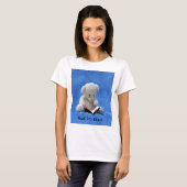 Teddy Bear Time to Read Blue Stuffed Animal, ZKOA T-shirt (Voorkant volledig)