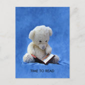 Teddy Bear Time to Read Briefkaart, ZKOA Briefkaart (Voorkant)