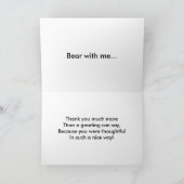 Teddy Bear Time to Read Wenskaart, ZKOA Kaart (Binnen)