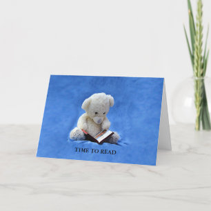 Teddy Bear Time to Read Wenskaart, ZKOA Kaart