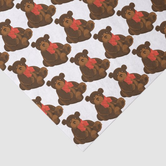 Teddy Bear Tissuepapier (Detail)