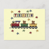Teddy Bear Train Tshirts en Gifts Briefkaart (Voorkant)