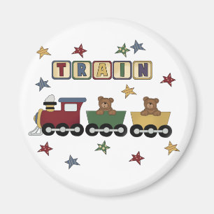 Teddy Bear Train Tshirts en Gifts Magneet