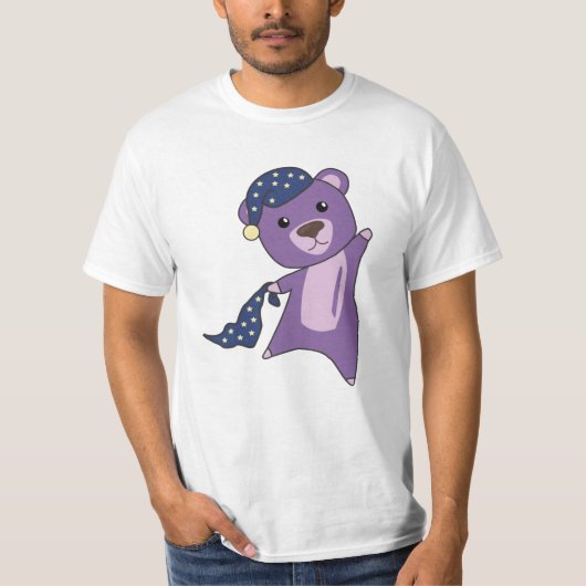 Teddy Bear Turquoise Sleepyhead Teddy Bear T-shirt (Voorkant)