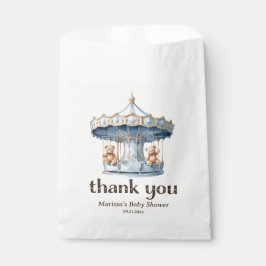 Teddy Bear Twin Boy Baby shower Bedankt Bedankzakje