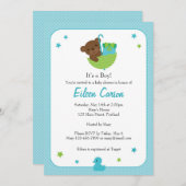 Teddy Bear Uitnodiging (Voorkant / Achterkant)