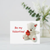 Teddy Bear Valentijn Feestdagenkaart (Staand voorkant)