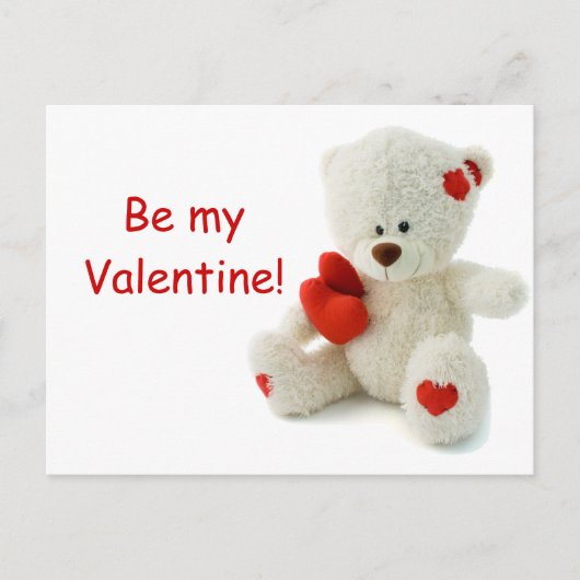 Teddy Bear Valentijn Feestdagenkaart (Voorkant)