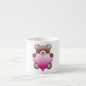 Teddy Bear Valentijn Heart Espresso Kop (Voorkant)