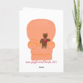 Teddy Bear Valentijn huwelijksaanzoek Kaarten (Achterkant)
