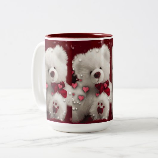Teddy Bear Valentijn Love Mok (Voorkant links)