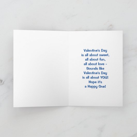  Teddy Bear Valentijnsdag Feestdagen Kaart (Binnen)