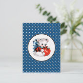  Teddy Bear Valentijnsdag Feestdagenkaart (Staand voorkant)