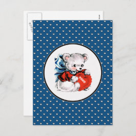  Teddy Bear Valentijnsdag Feestdagenkaart