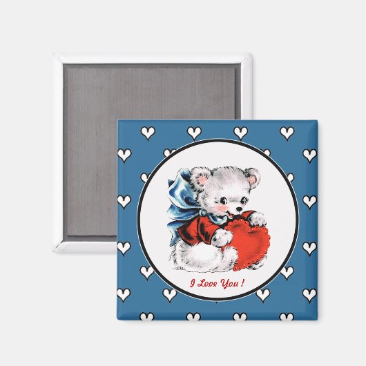  Teddy Bear Valentijnsdag Magneet (Voorkant / Achterkant)