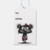 Teddy Bear Valentine Gift Tags Cadeaulabel (Voorkant)