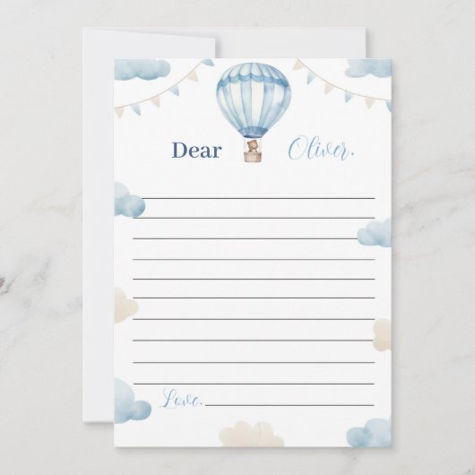 Teddy Bear Verjaardag Tijd Capsule Bericht Kaart (Voorkant)