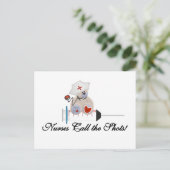 Teddy Bear Verpleegkundigen Bel de Shots T-shirts  Briefkaart (Staand voorkant)