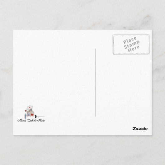 Teddy Bear Verpleegkundigen Bel de Shots T-shirts  Briefkaart (Achterkant)
