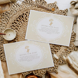 Teddy Bear Vintage Baby Shower Books For Baby Informatiekaartje