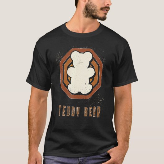 Teddy Bear Vintage Retro Classic Love T-shirt (Voorkant)