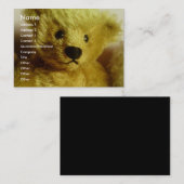 Teddy Bear Visitekaartje (Voorkant / Achterkant)