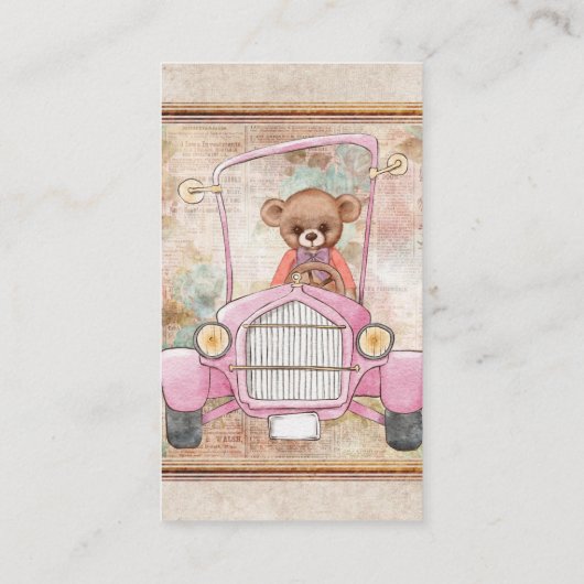 Teddy Bear Visitekaartje (Achterkant)