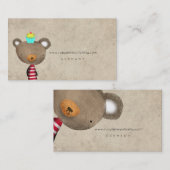 TEDDY BEAR VISITEKAARTJE (Voorkant / Achterkant)